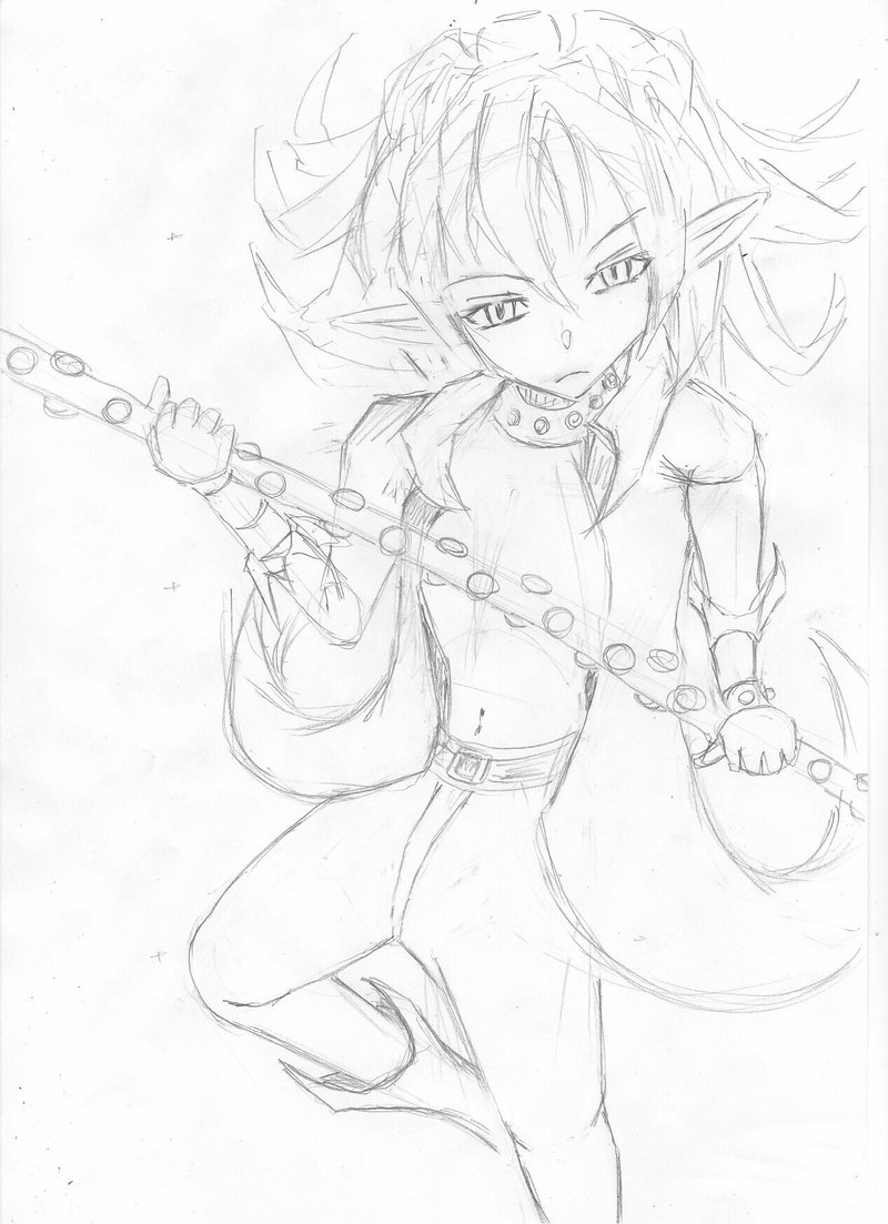 プレジデント オセ アナログラフ デジタルラフ ペン入れ途中 朽木桜斎 Note