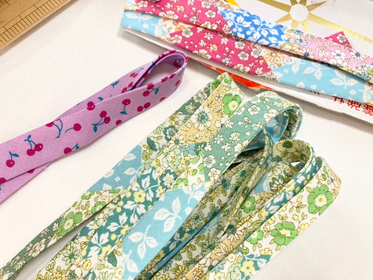 ミシンの練習 バイアステープの作り方 ソーイングスクエア Note ミシンの練習 バイアステープの作り方 ソーイングスクエア Note