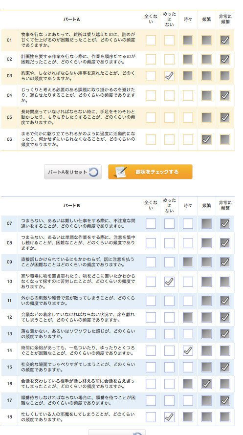 Adhdセルフチェック 仮 生き方考え塾 Note