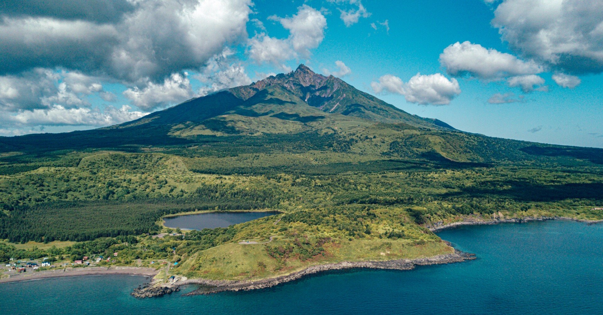 横山申生、【山岳の街（シチリア島）】、希少な限定額装用画集画