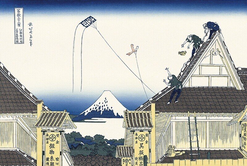 人気大割引 江都駿河町三井見世略図』−三井越後屋はもっと賑わってます!汗 古地図
