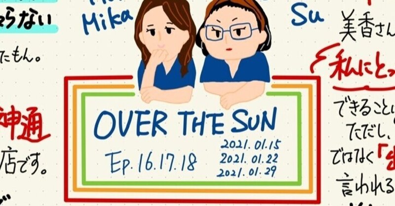 OVER THE SUN Ep.16/17/18 感想文。