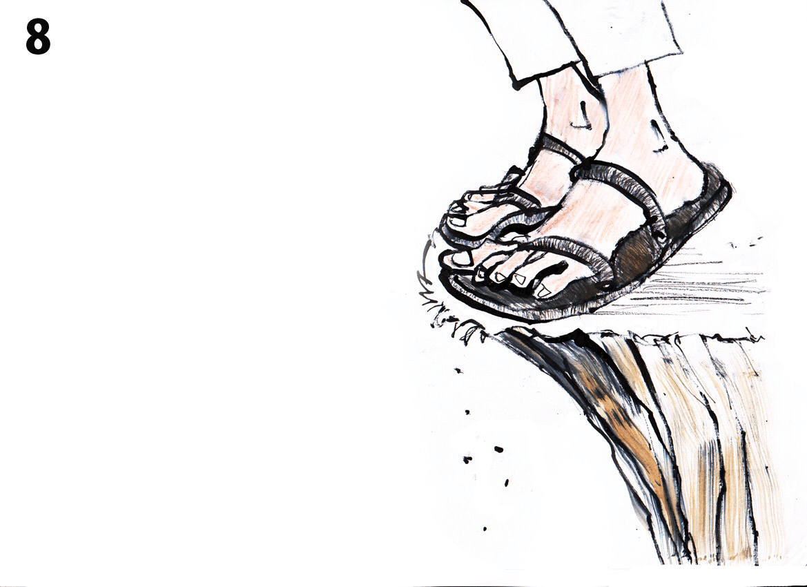 金曜ナイトドラマ 漂着者 第8話挿入イラスト 主人公回想シーン Foopai22 Note