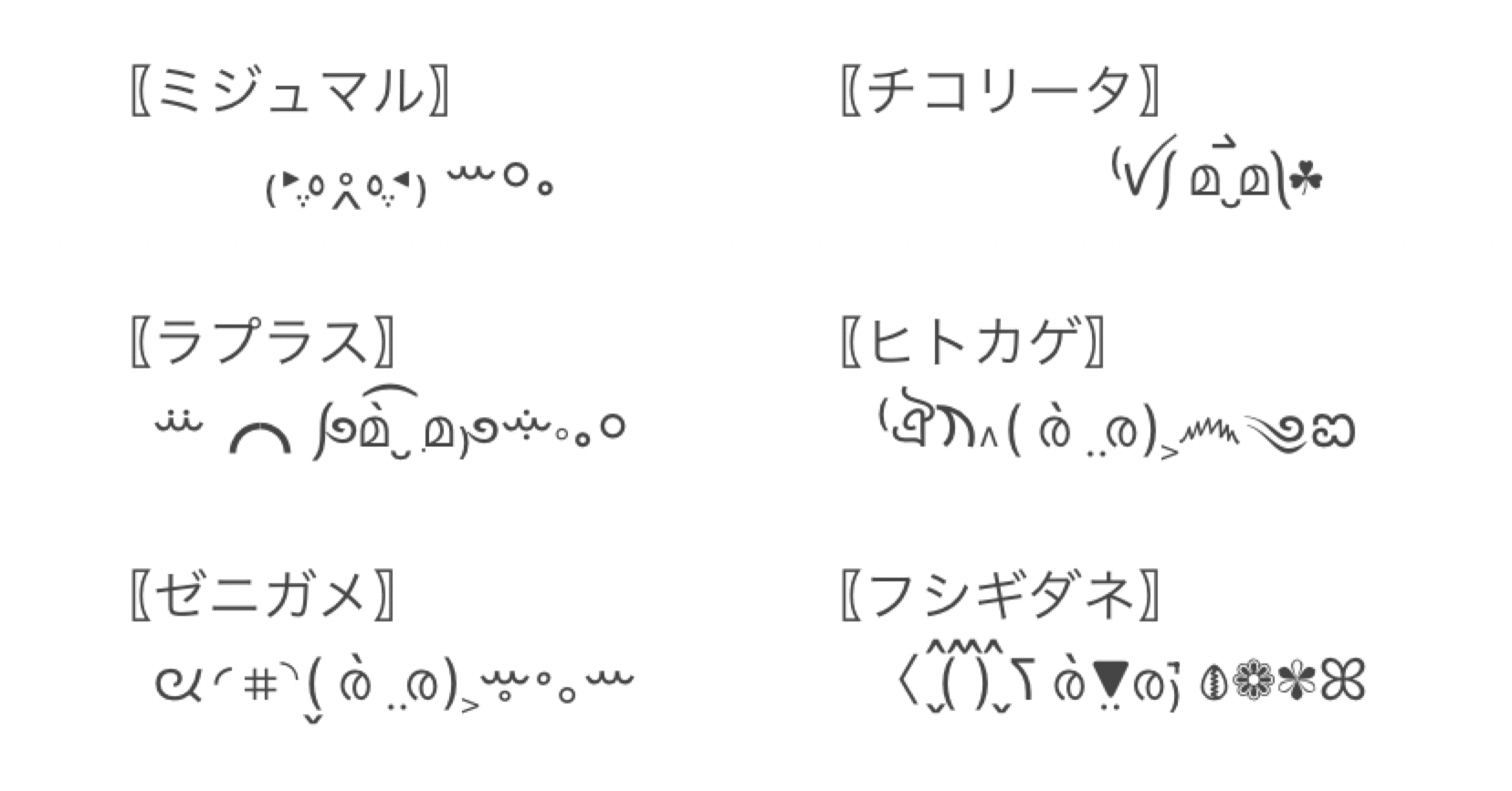 顔文字 ポケモン顔文字 シリーズ➄｜mihokoshi
