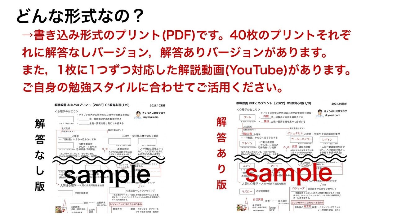 22年版 教職教養 おまとめプリント 資料ページ きょうさい対策ブログ Note