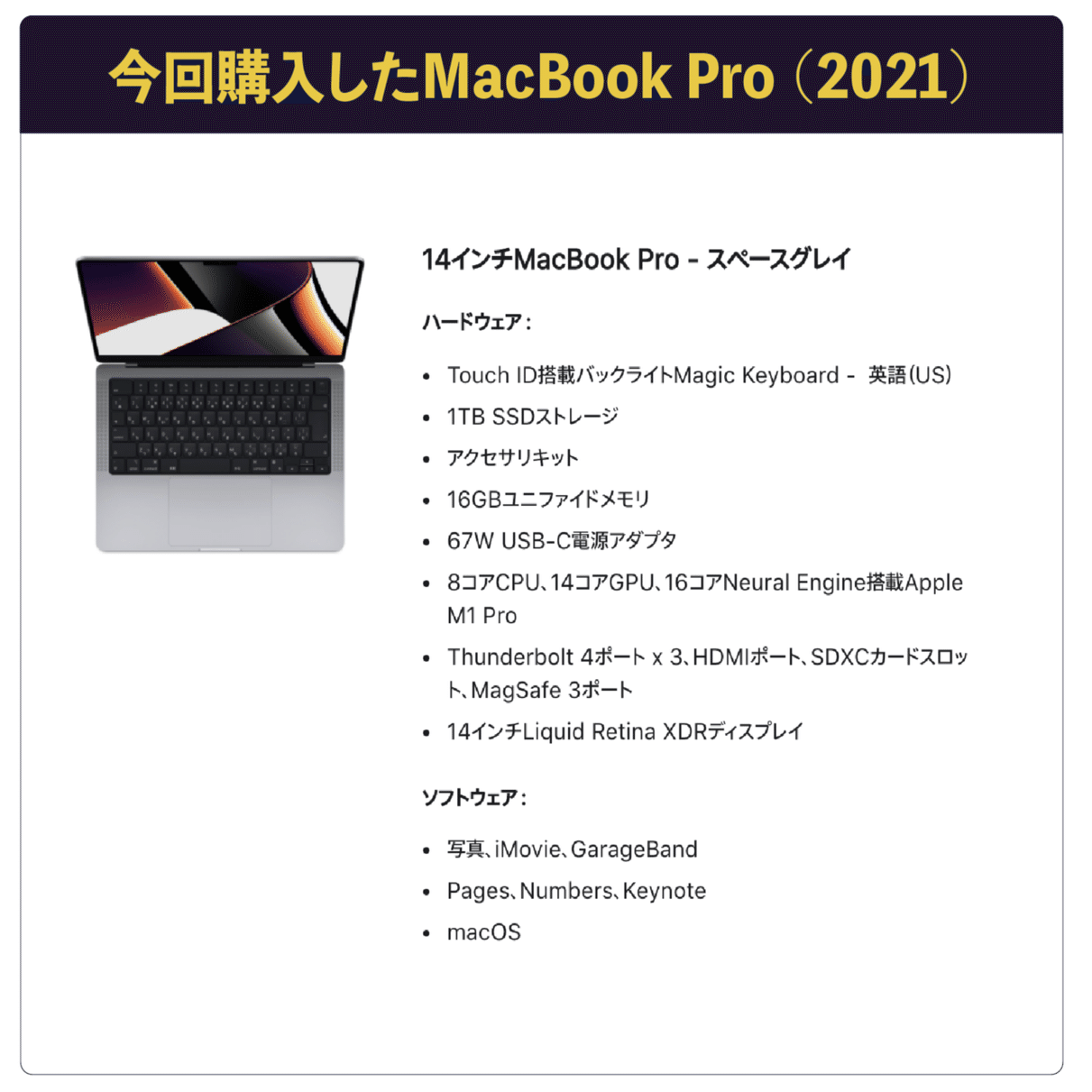 MacBook Air (M1) に満足の僕が、MacBook Pro (M1 Pro) を買うと決めた