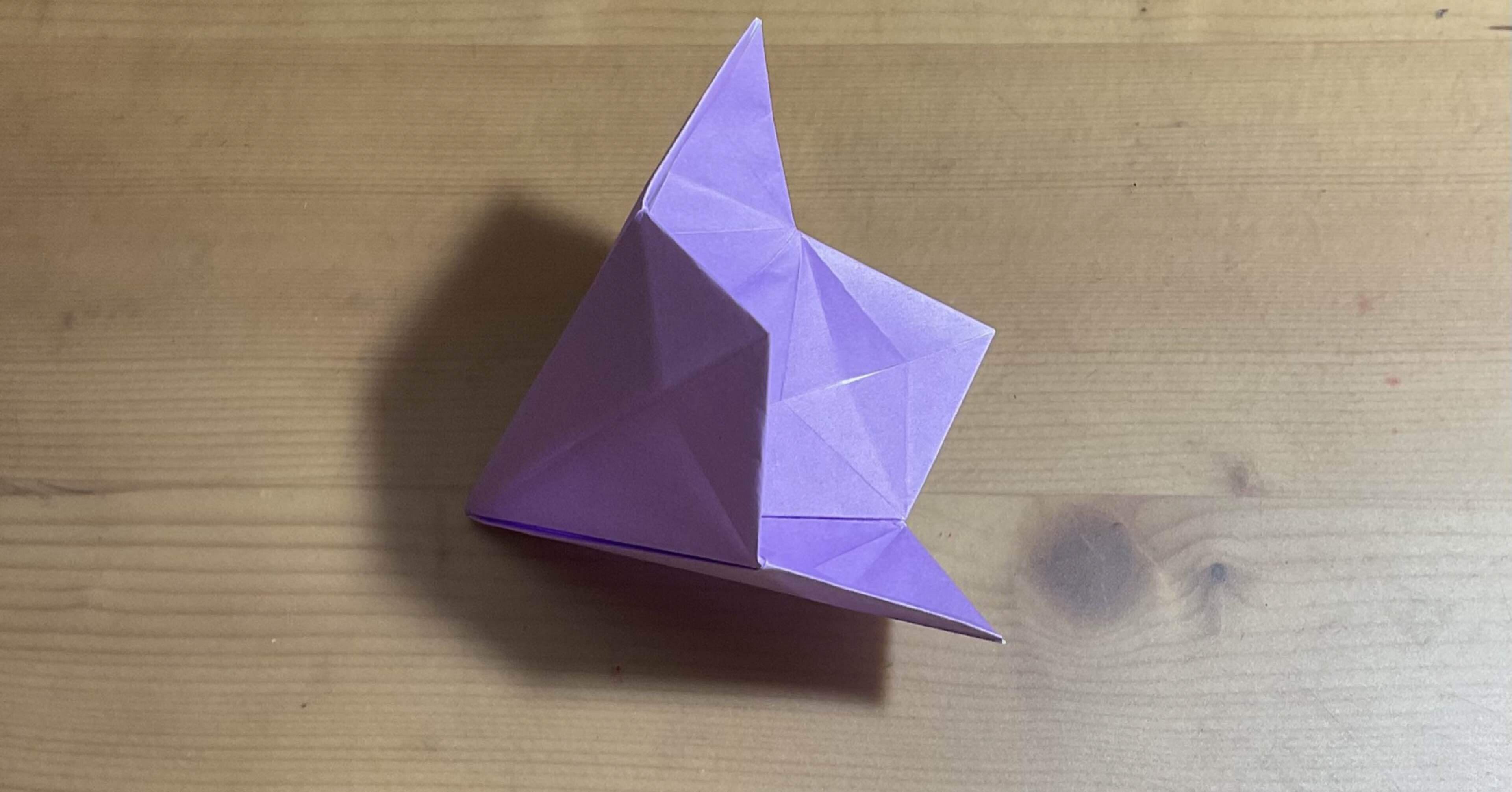 折り紙で桔梗 ききょう を折ってみよう Origami Bellflower Folding ともすぅ折り紙 Note