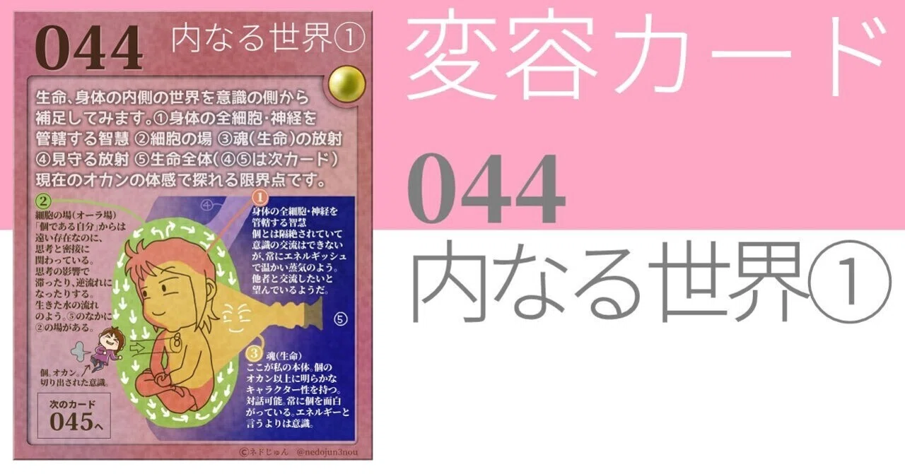 カード 044 内なる世界（1）｜ネドじゅん