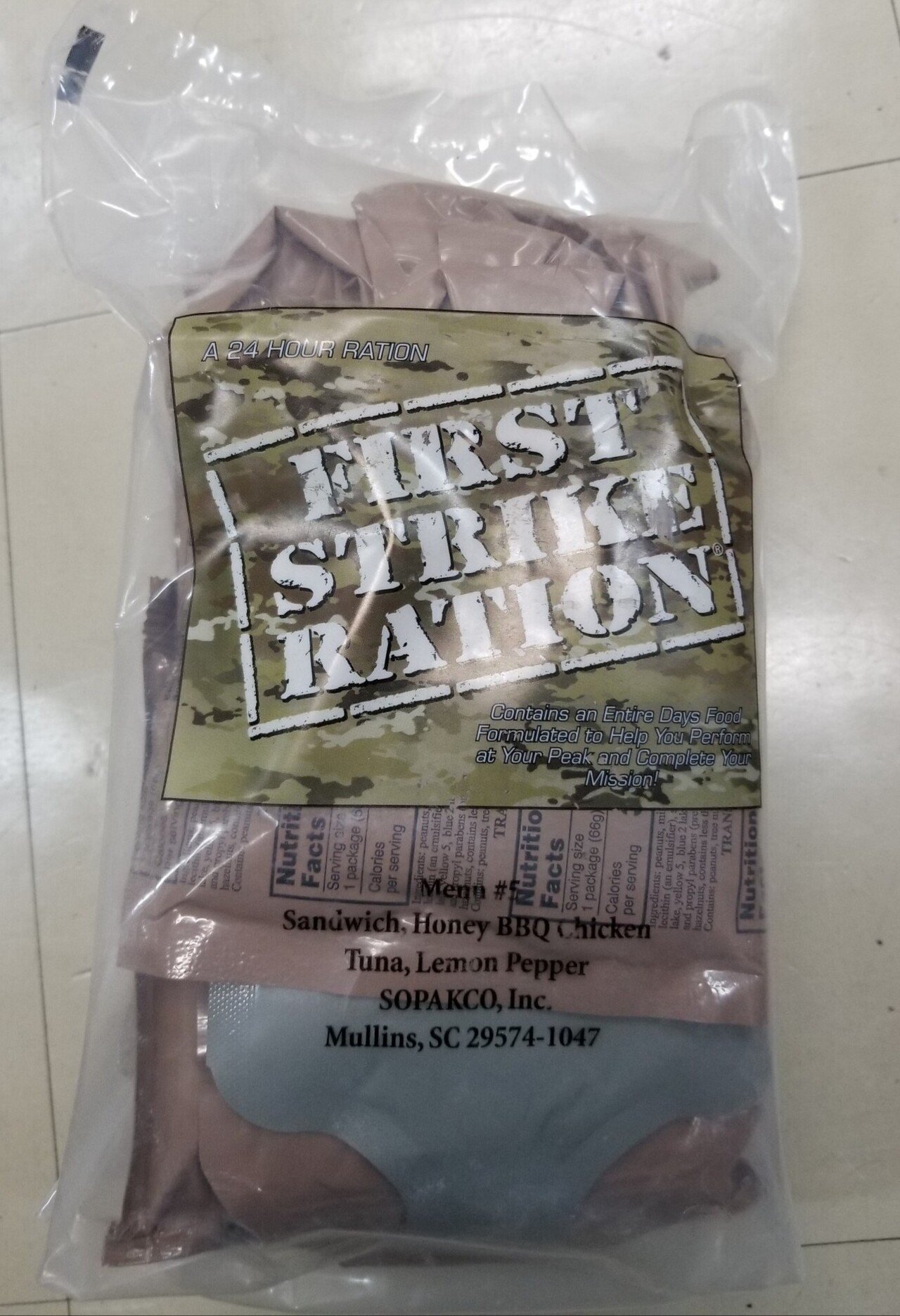 米軍　FIRST STRIKE RATION ファーストストライクレーション US First Strike Rations (2024 PRODUCTION)