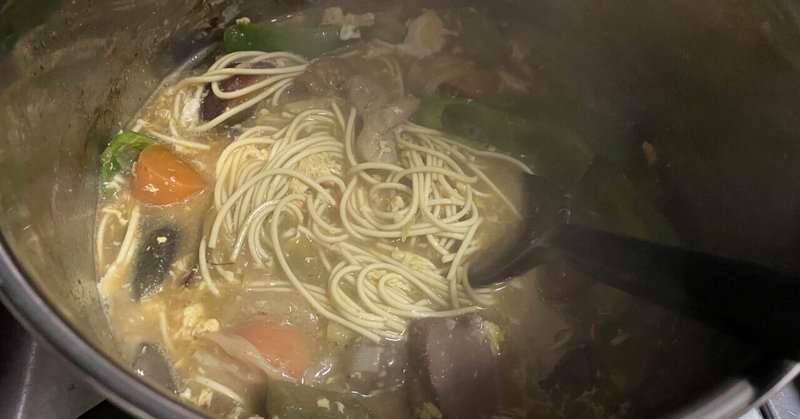 鍋のシメラーメン 21 10 22 食べたもの 神田 Note