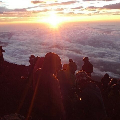 富士山山頂からの日の出 Osten1640s Note