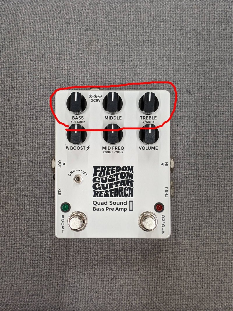 Freedom Custom Guitar Research “Quad Sound Bass Pre Amp II”について｜ベース