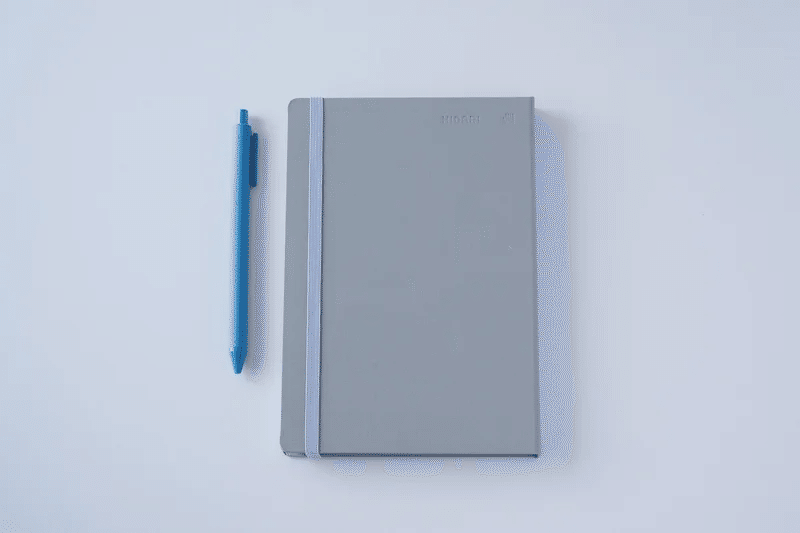 グテハードカバーノート DNハードカバー（グレー） by IDEAL | DIALOG NOTEBOOK STORE