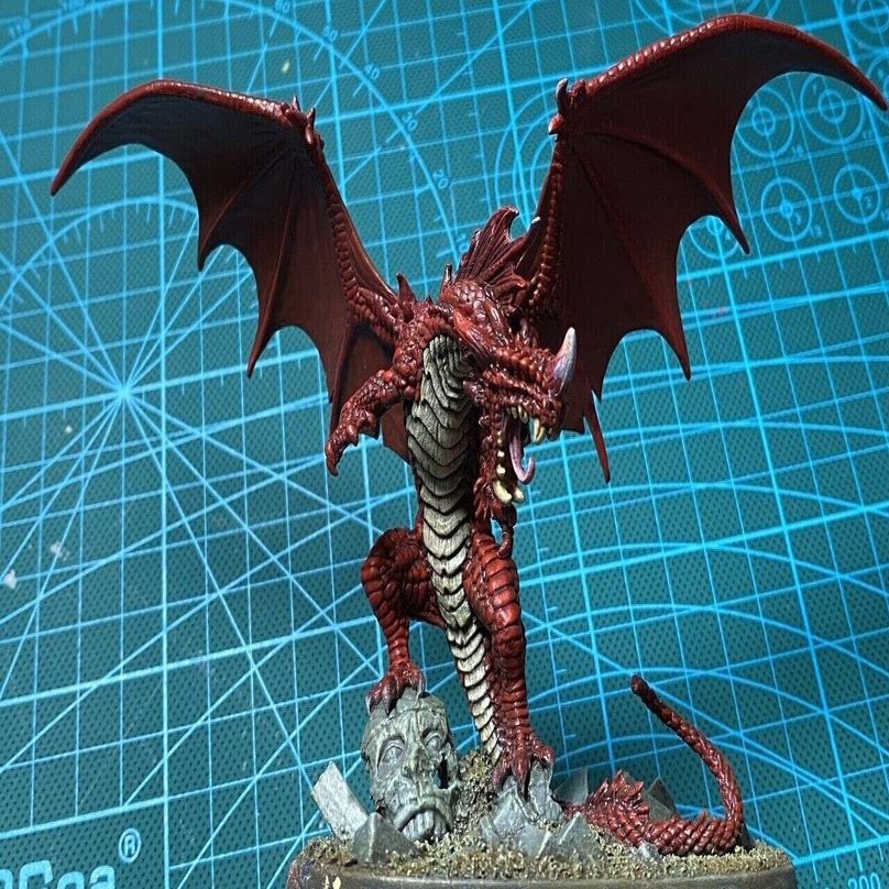 ペイント大全ショウケース：怒れるドラゴン パート5（多色光彩法での翼膜ペイント）｜ハーミットイン／籾山庸爾, image size:1280x808