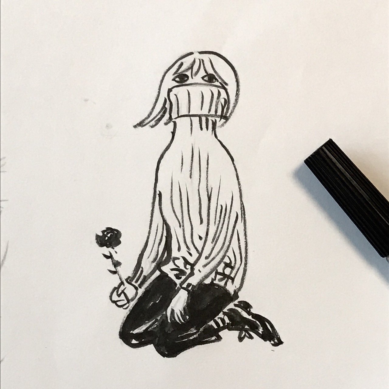 描きたいものがたくさんありすぎるのに眠すぎる ハートヘッド イラスト Note