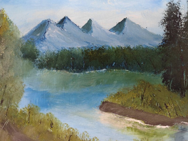 絵画（山と森②）