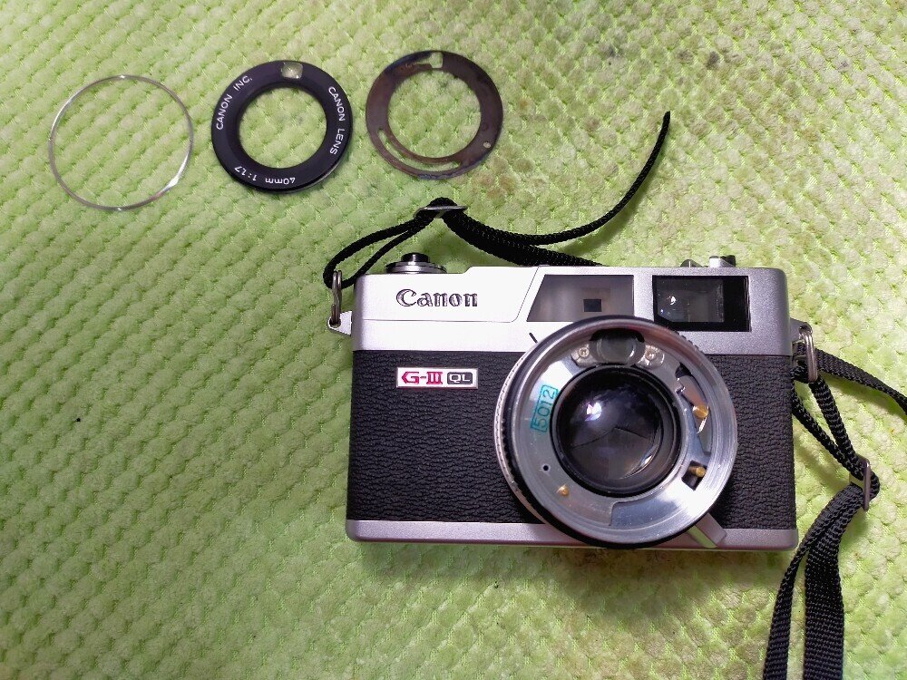 Canon Canonet Giii QL17の分解｜フィルムカメラ修理のアクアカメラ