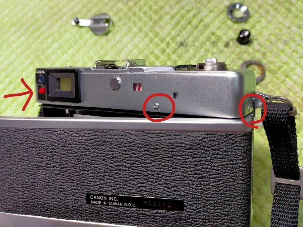 Canon Canonet Giii QL17の分解｜フィルムカメラ修理のアクアカメラ