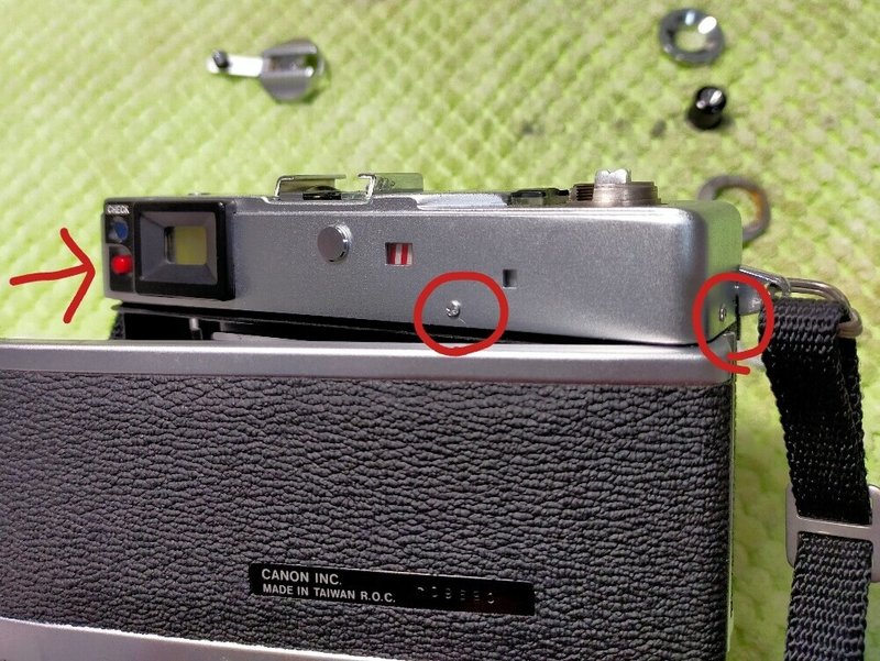 Canon Giii QL17の分解｜フィルムカメラ修理のアクアカメラ