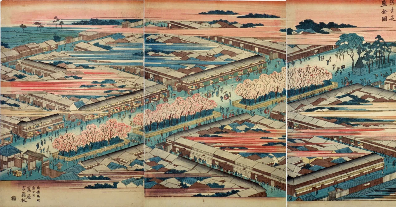 A Guide to the Streets of the Yoshiwara Pleasure District in the