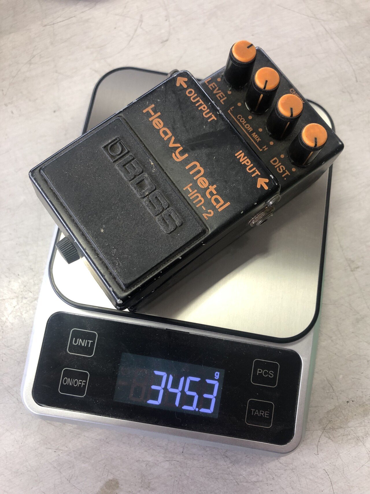 エフェクターの重さ｜kgr harmony