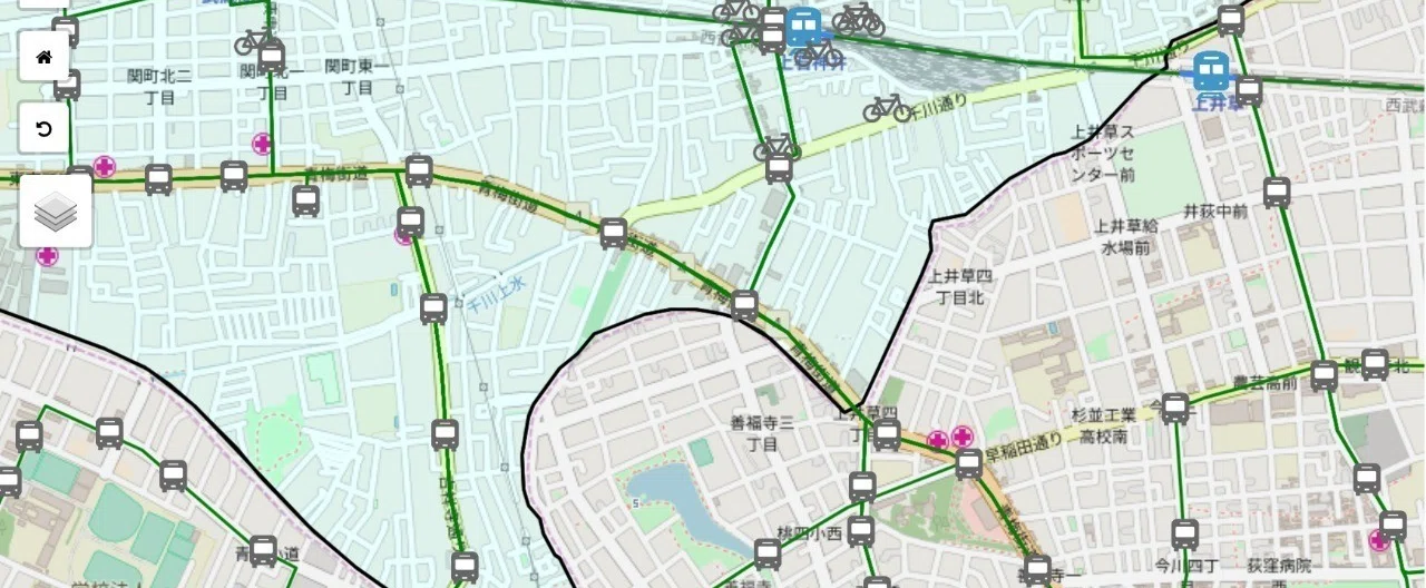練馬区の地図にない川を探索しよう （南西部、千川上水編）｜Code for