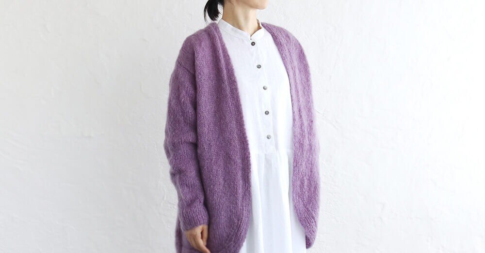 ふわふわ手編みのモヘアニット｜iichi