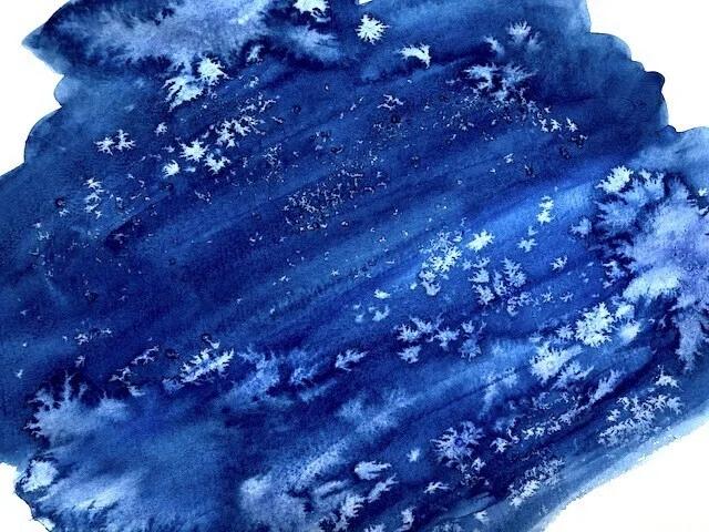 水彩画で簡単に楽しめる塩技法（ソルトテクスチャー）のやり方｜ゆめ画材