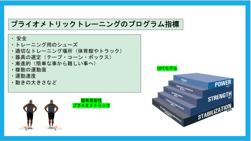 18 プライオメトリックトレーニングのプログラム Nasmjp Note