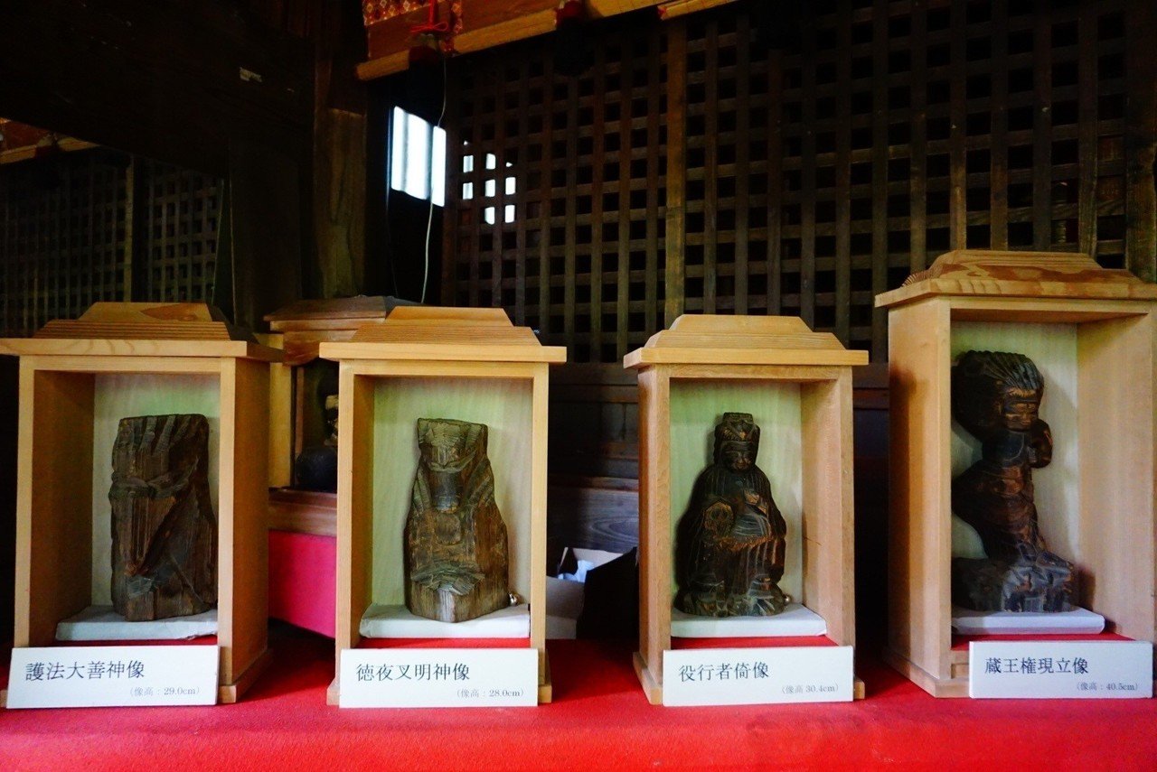 小淵山観音院の円空仏祭、宝珠花神社と水角神社の富士塚（埼玉県