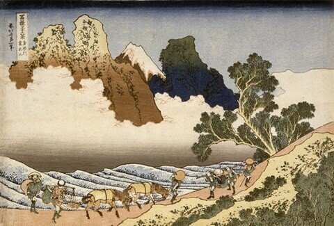 身延川裏不二』−山に隠れてないで富士山出ておいで。−『富嶽三