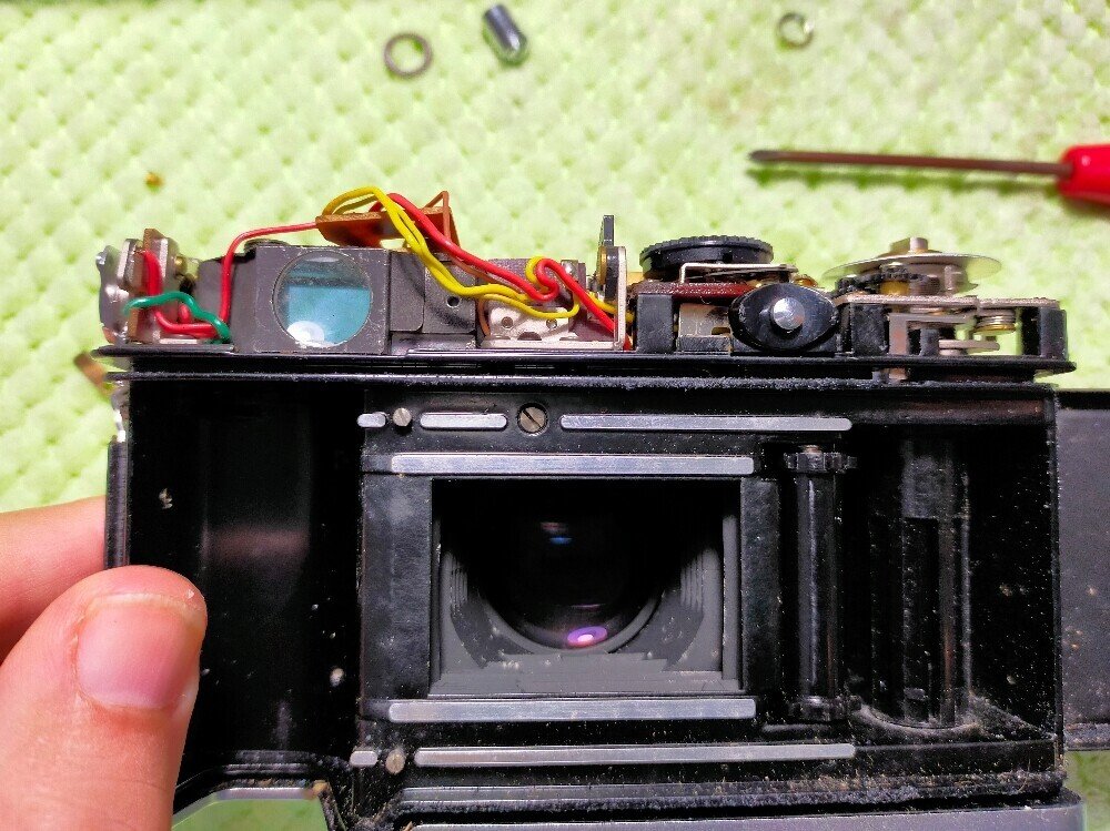 Olympus 35DCの分解｜フィルムカメラ修理のアクアカメラ