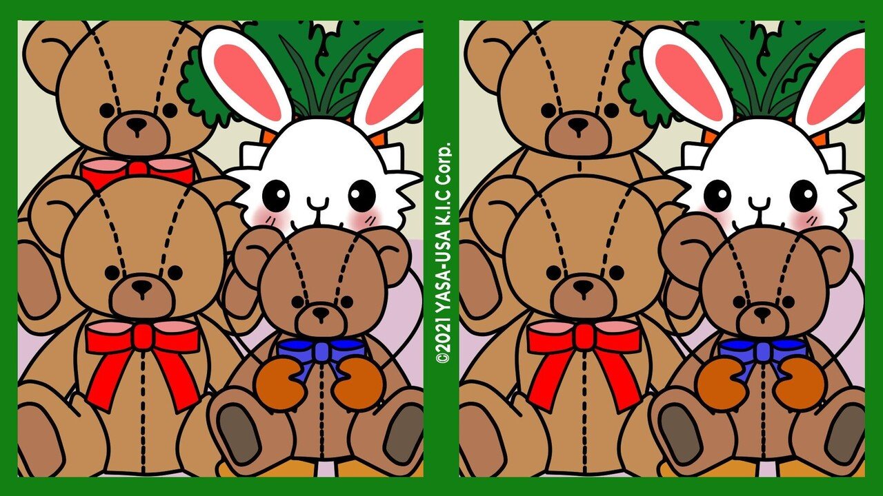 10 27 間違い探し てでぃべあver やさうさ Kic Note