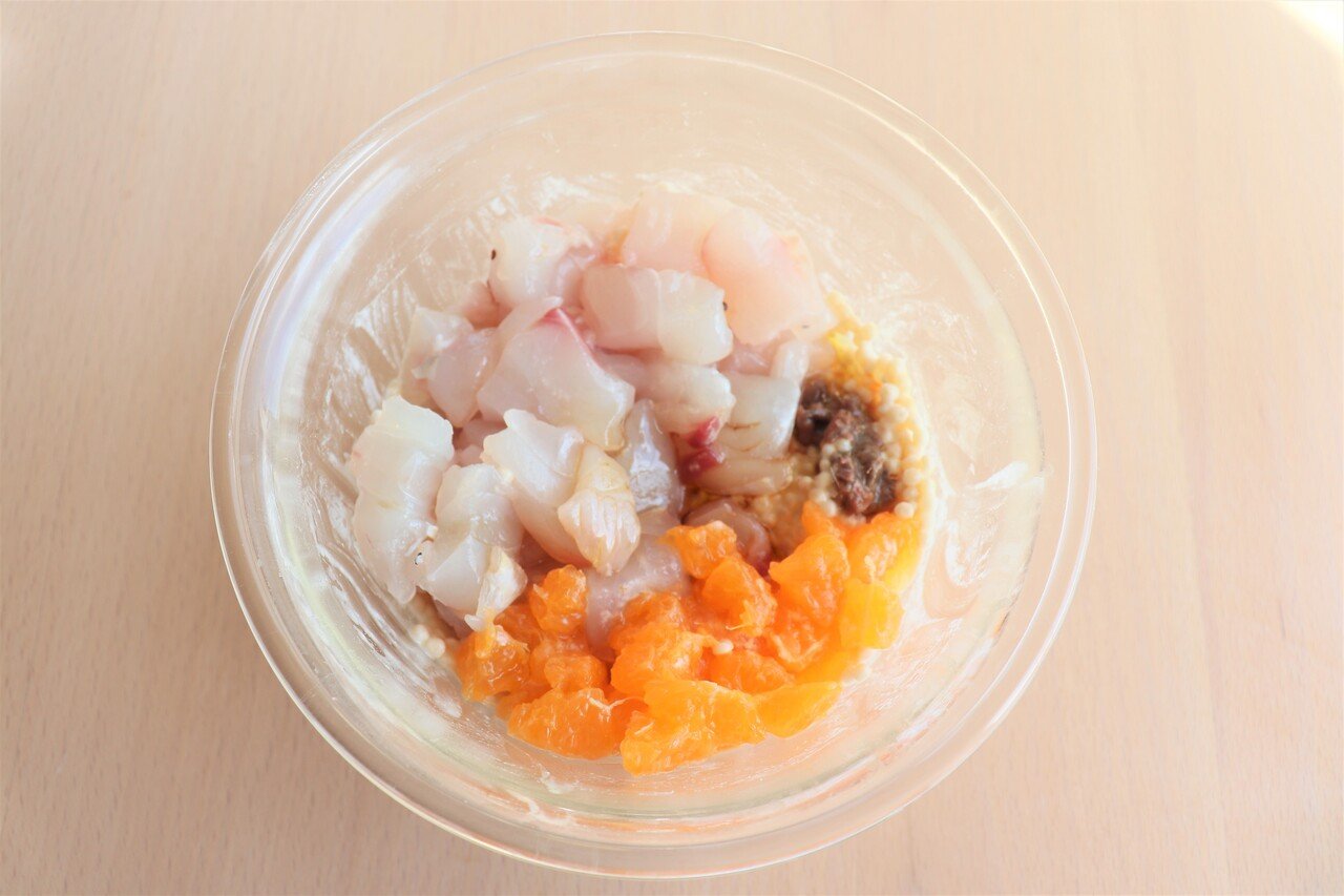 ワイン好きに捧げるレシピ 33 目鯛とみかんとオレンジワインと Ayano Mitsui 料理とワインのコンサルティング Note