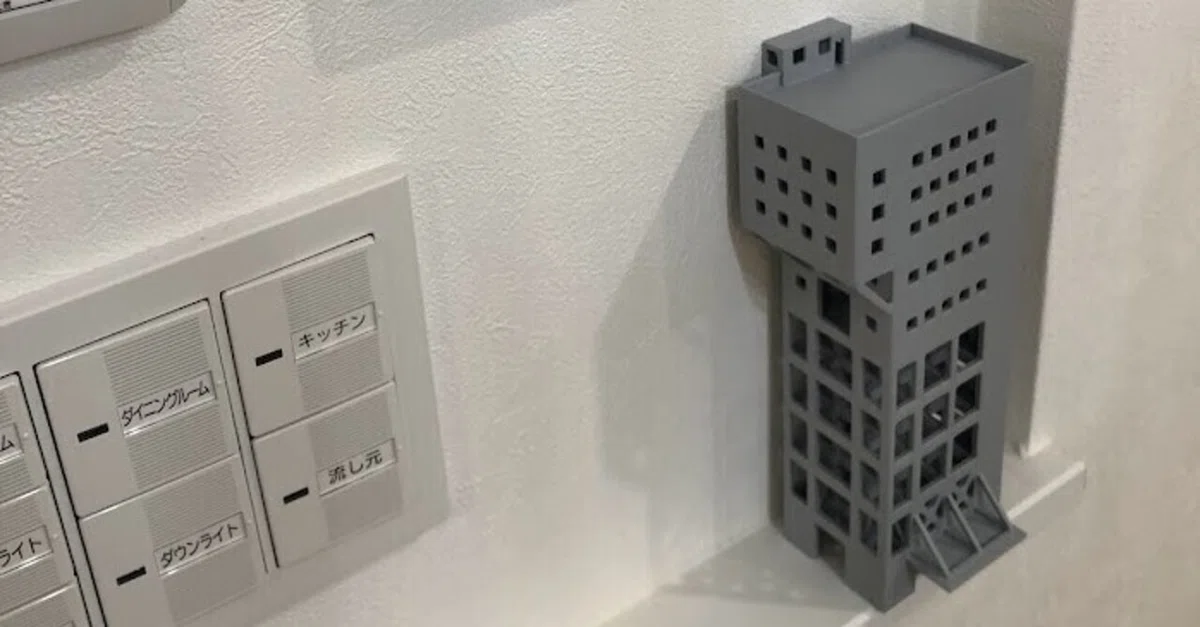 3Dプリンタで志免鉱業所竪坑櫓作った｜ysk