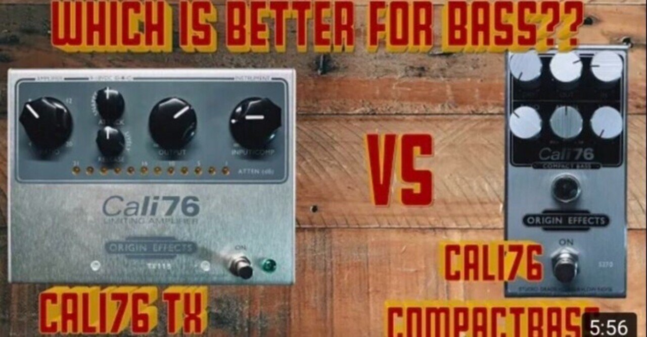 OriginEffects Cali76 TX vs Cali76 CompactBass (For BASS OriginEffects Cali76 TX vs Cali76 CompactBass (For BASS