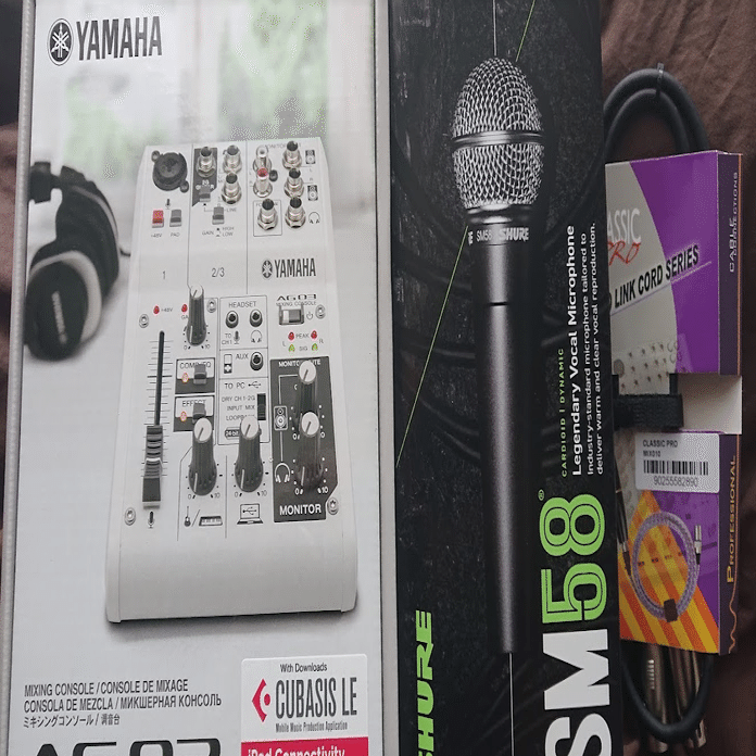 AG03とSM58という配信ド定番セットを購入！｜ぬーの＠一歩を踏み出そう