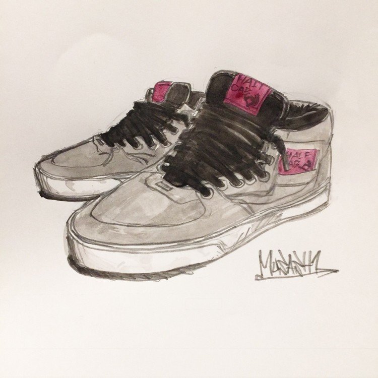 #vans #halfcab #illustration #イラスト #絵