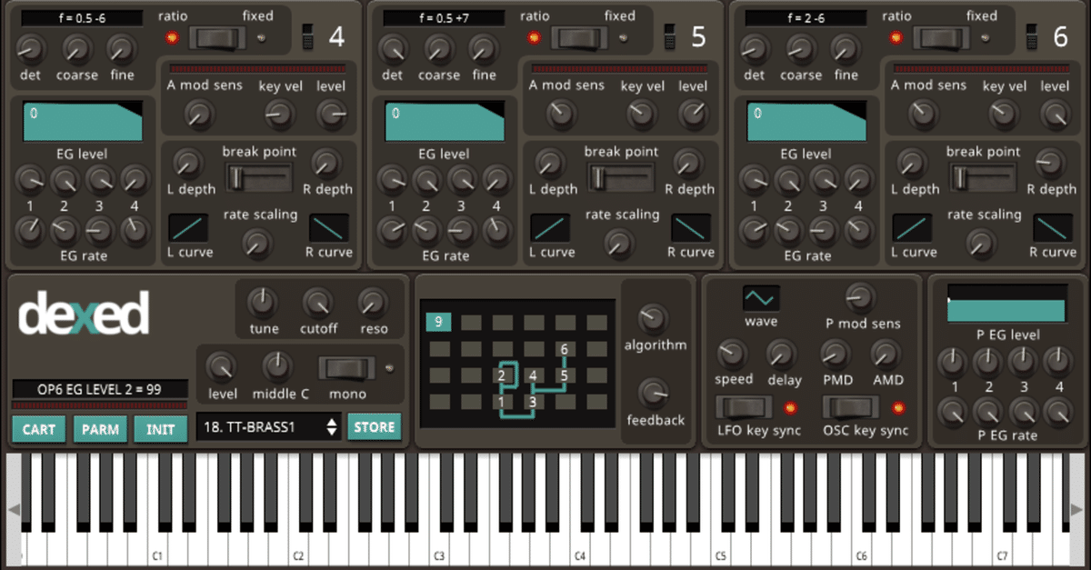 YAMAHA DX7 シンセサイザー ソフトケース付き（動作OK】YAMAHA