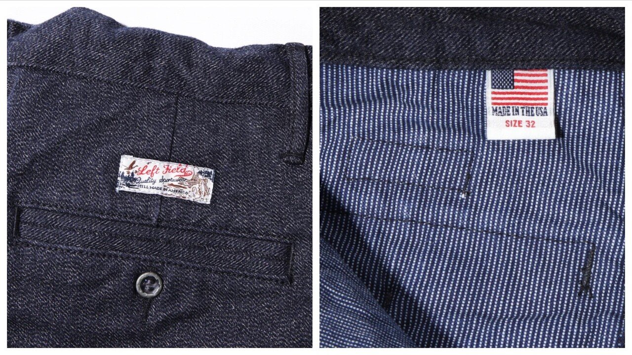 Left Field NYC : Coal Miner Chino (14 oz Salt and Pepper