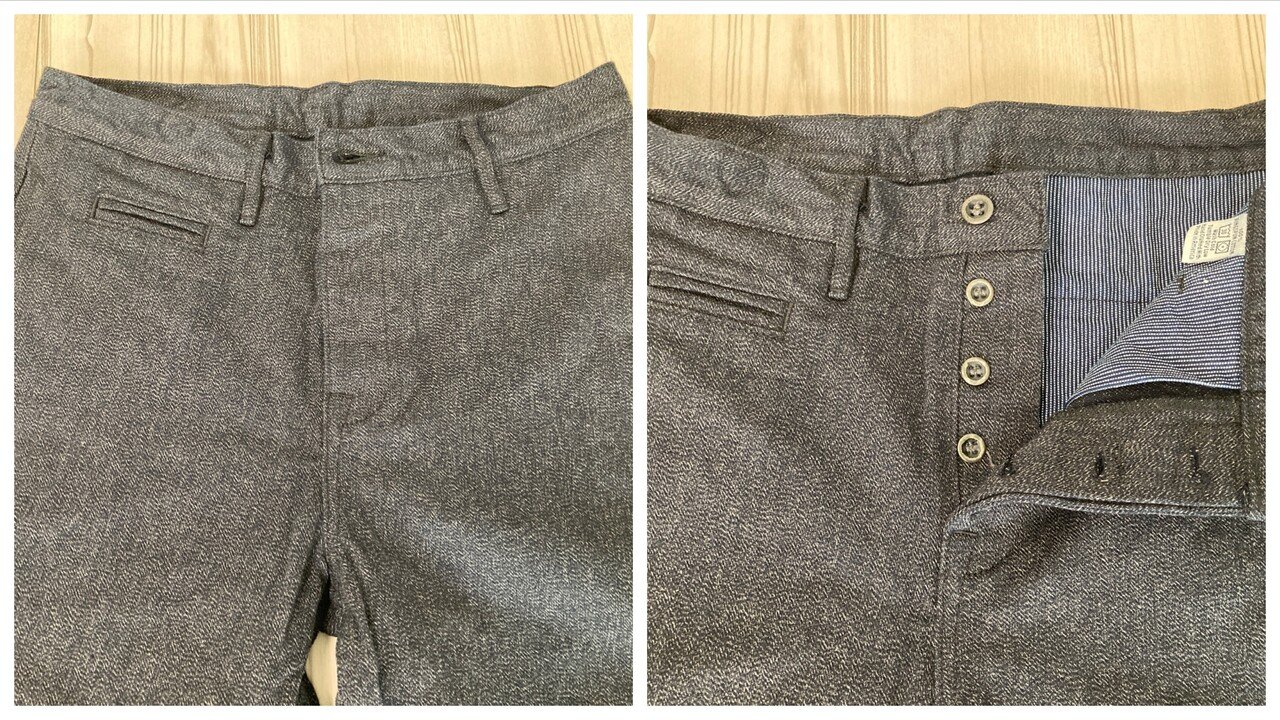 Left Field NYC : Coal Miner Chino (14 oz Salt and Pepper