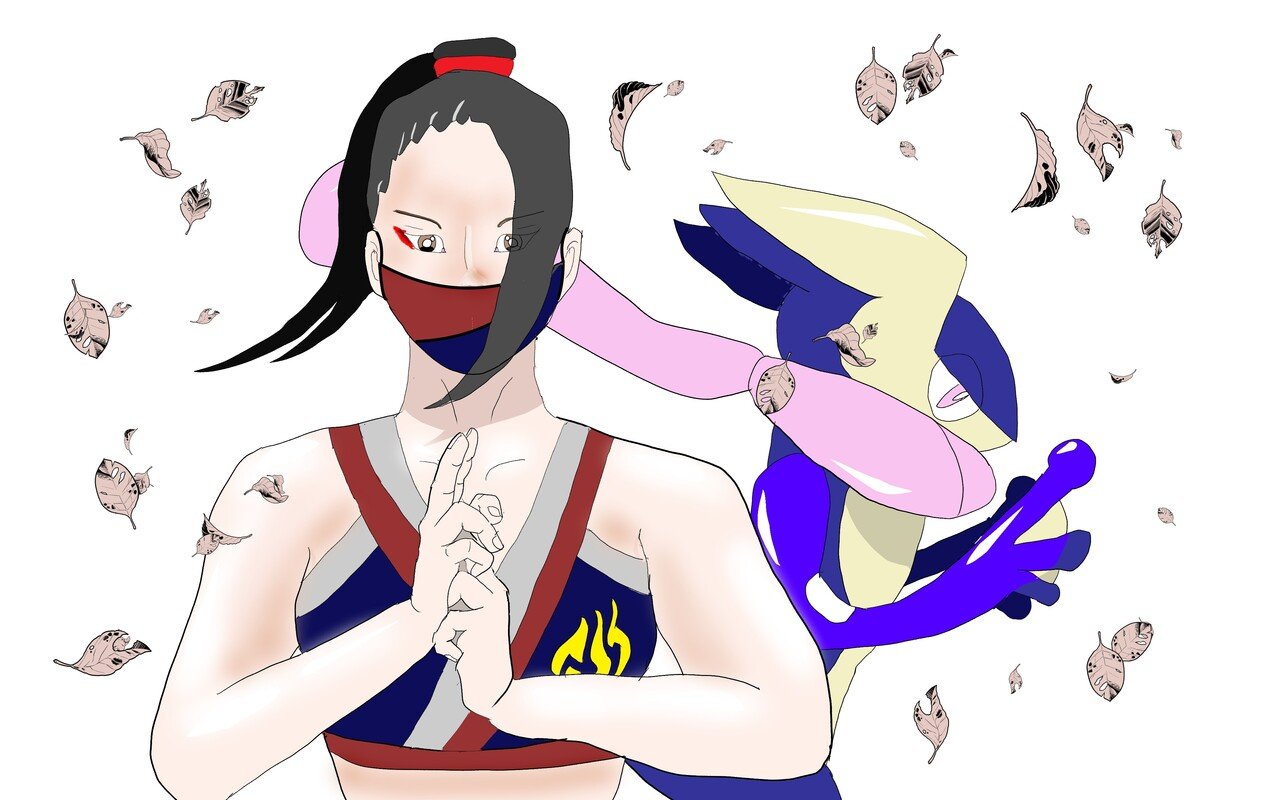 女子プロレスラー アクトレスガールズの茉莉選手がもしポケモンとタッグを組んだらという想像で 同じ忍者つながりでゲッコウガを組ませてみました 忍者といえばやっぱりこのポケモン かっこいい サックスマン上野 Note