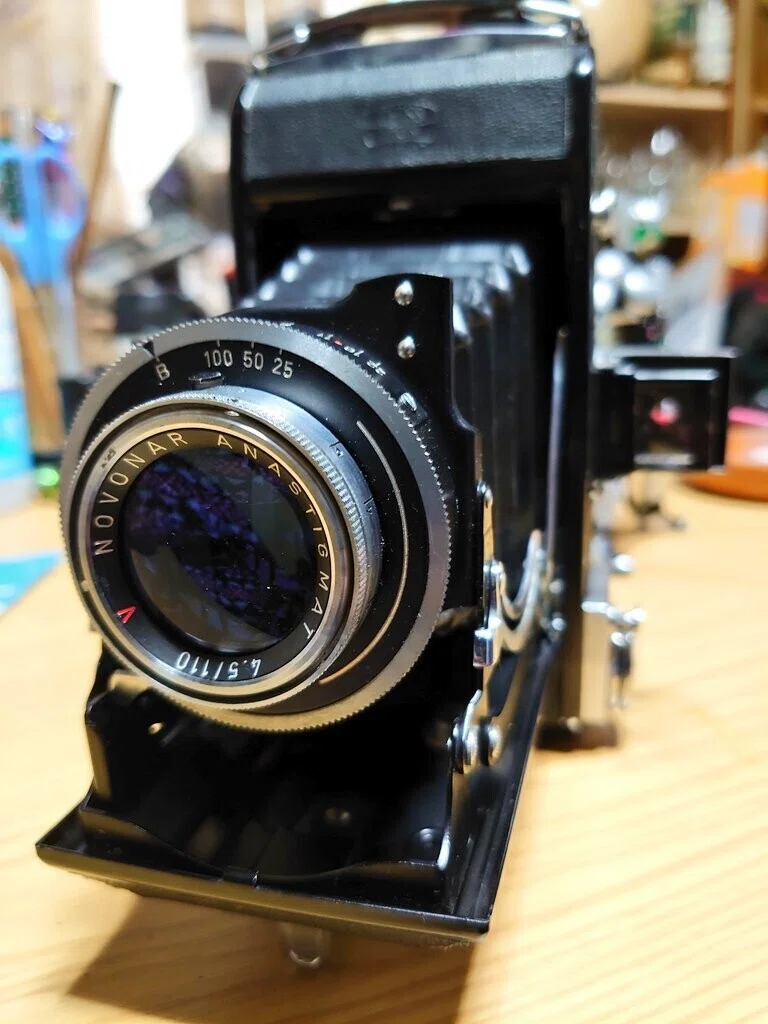 【実写確認済】　レア　ZEISS IKON ERCONA 東独　イコンタ　同型機 Zeiss Ikon Ercona I camera with Novar lens