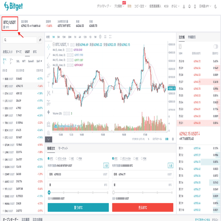 USDTへ売却】他の通貨からUSDTにする方法｜Bitget 使い方説明チャンネル
