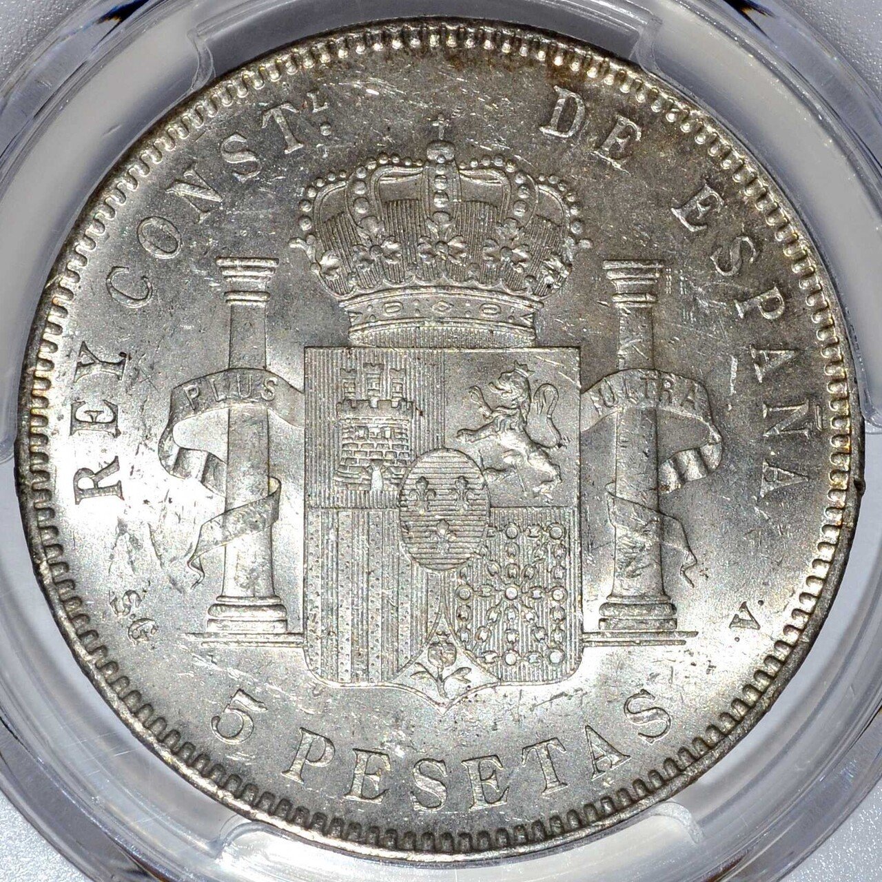 スペイン 5ペセタ銀貨 1889 古銭 - 通販 -