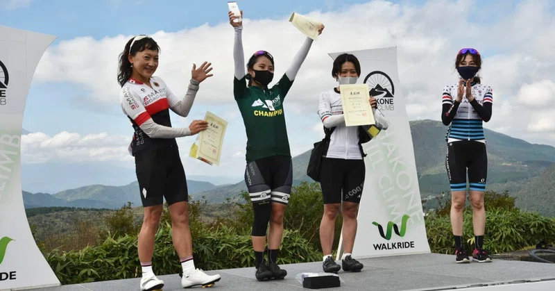 Walkride主催 箱根ヒルクライム21 女子チャンピオンクラス優勝 Anna Note