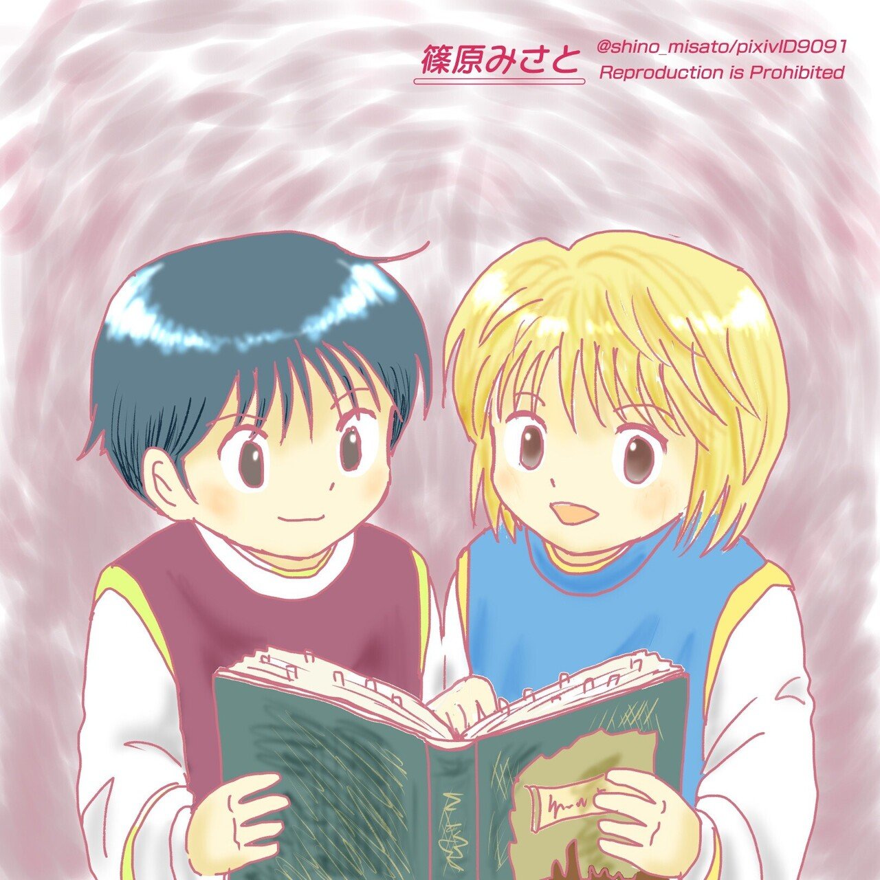 描きました パイロとクラピカ 本の中の冒険 りん Note