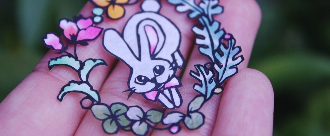 切り絵 森の動物のリース 切り絵作家佐川綾野 Note 切り絵 森の動物のリース 切り絵作家佐川綾野 Note