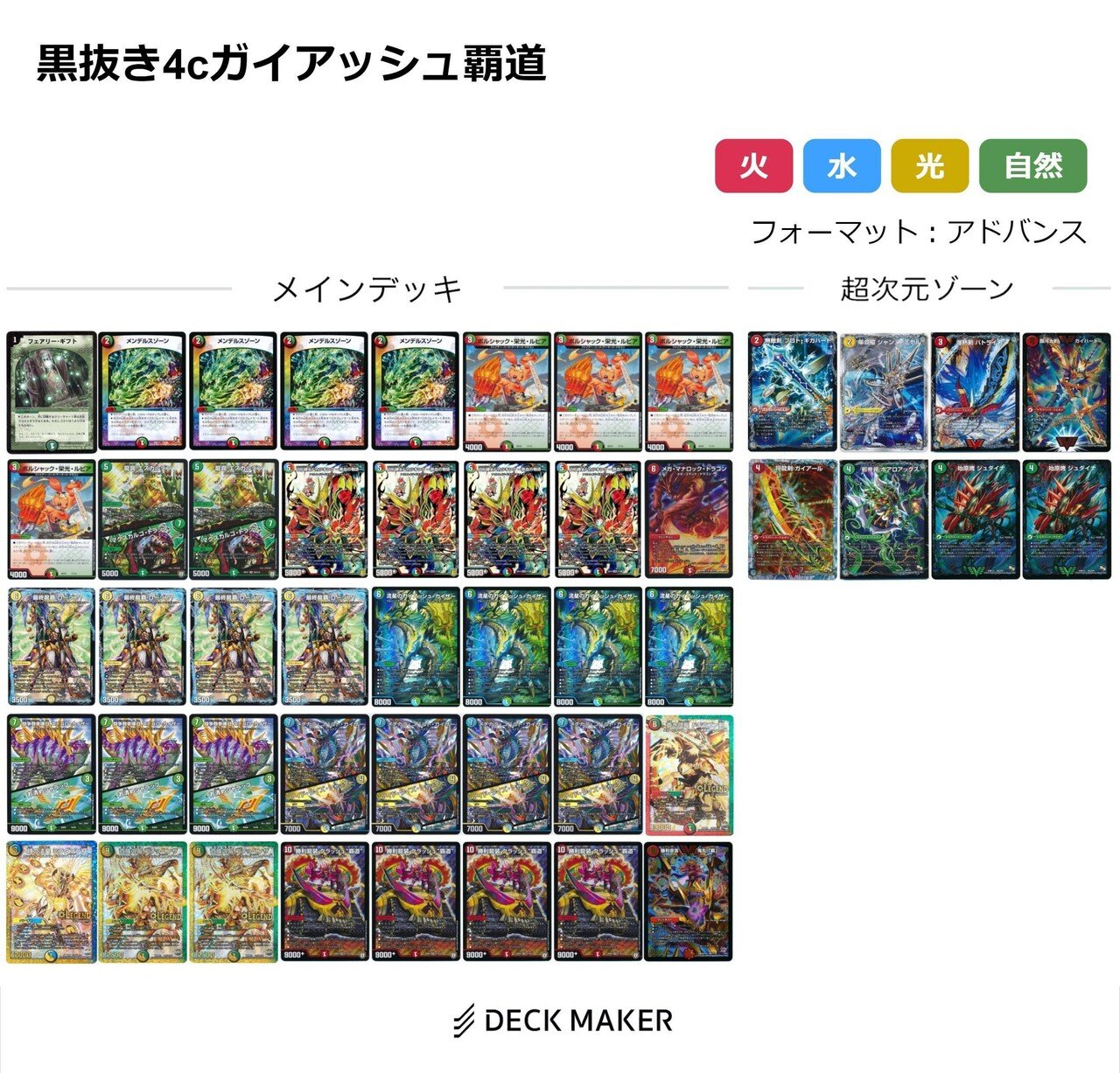 アドバンス】vault大会準優勝 4cガイアッシュ覇道 構築解説【刃鬼抜き アドバンス】vault大会準優勝 4cガイアッシュ覇道 構築解説【刃鬼抜き