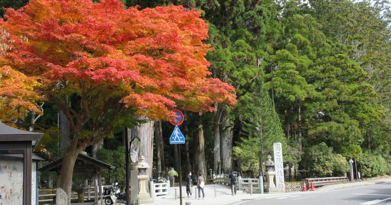 2021年11月1日　和歌山県高野山～信仰と紅葉　その3　奥の院までの参道（一の橋から中の橋まで）